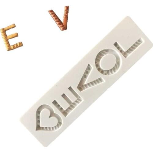 Sugar craft 1 piece love silicone mold fondant mold cake decorating tools chocolate gumpaste mold