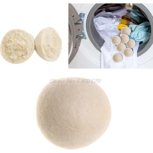 1Pc 6cm 7cm Wool Dryer Balls Drying Fabric Softer Luandry Home Washing Ball Wholesale&DropShip