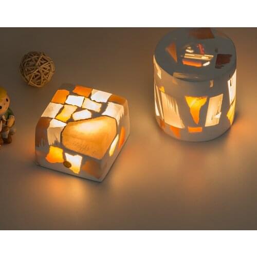 Sugar Ore LED Night Light USB Recharge Touch Adjustable Fancy Lighting Bedroom Bedside Lamp Gift For Girl Room Table Decor