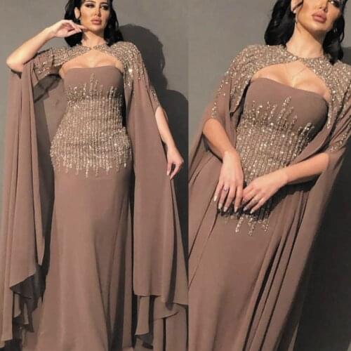 SuperKimJo Dubai Caftan Vestidos De Fiesta De Noche Mermaid Beaded Muslim Evening Dresses Long 2021 Robe De Soiree