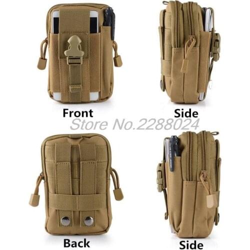 Tactical Waist Bag Mobile Phone Pack Sport Mini Vice Pocket Bags for huawei honor 8 v8 note8 p9 P9 plus Nexus 6P g9 plus
