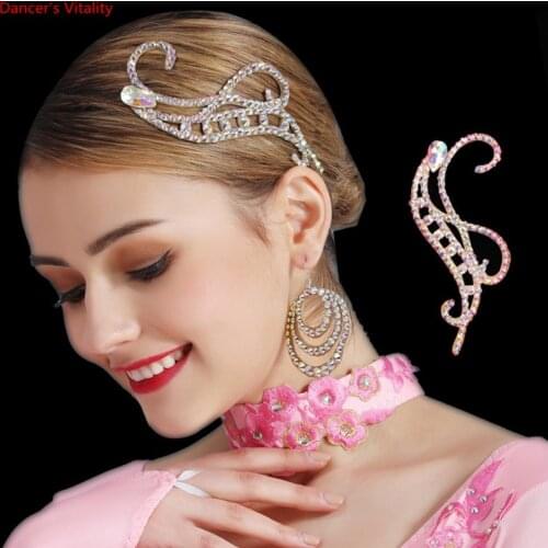 Dance Jewelry Middle Eastern Rhinestone Handmade Cowhide Bottom Headdress Modern Dance Latin Dance Headdress