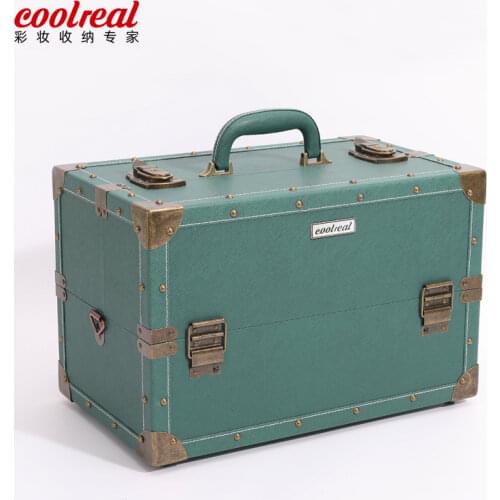 Vintage makeup case Travel Storage organizer Make up bag my melody Large capacity cosmetic box suitcase makeup bag Nail kit