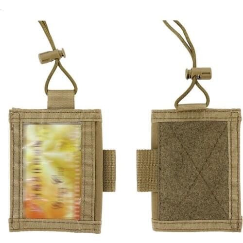 Army Fan Tactical Multicam ID Card Holder Case Pouch Neck Lanyard and Credit Card Organizer Change Purse ID Wallet Holder