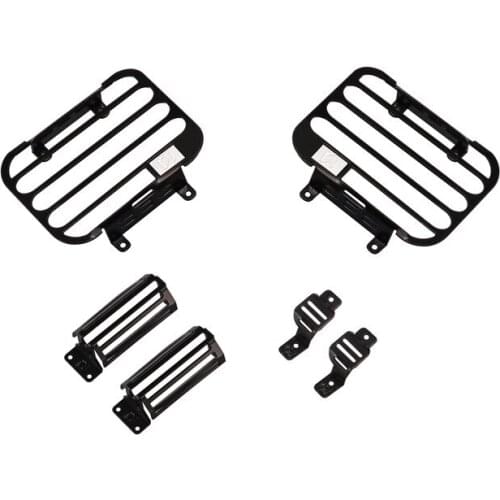 Alloy headlight shield rear taillight lamp shade for 1/10 rc crawler car Traxxas TRX-4 D90 D110