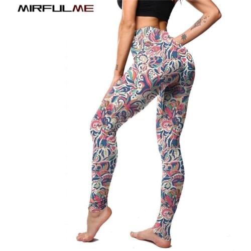 Women Leggings Printing Yoga Pants Female Sport Leggings Woman Athletic Pant Running Trousers Gym Fitness Tights Elastic Leggins