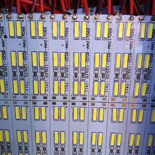 50pcs*50cm DC12v 8520 LED Hard Rigid Strip LED Bar Light single row 36LEDS Double row 60 LEDS SMD8520 White/Warm White