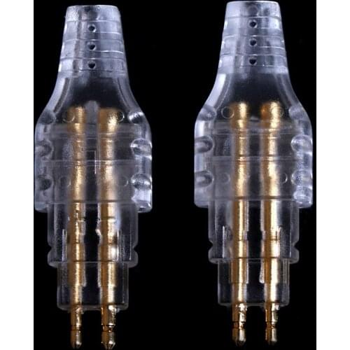 1Pair Gold Plated Plug Connector Signal Transfer For DIY HD650 HD600 HD565 HD580 HD414
