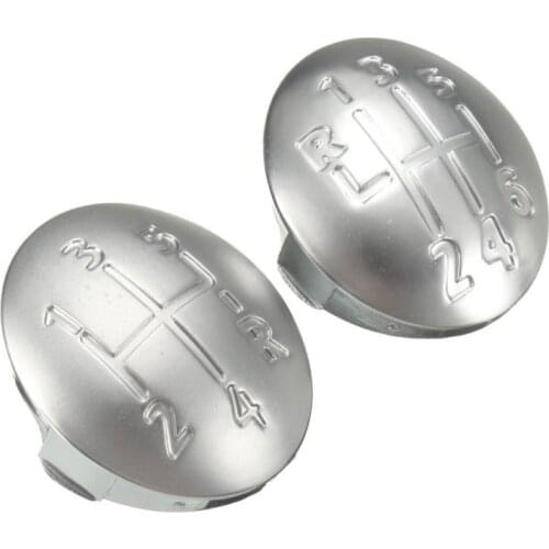 1pc Car 5/6 Speed Gear Shift Knob Lever Cap Cover For Renault Clio Megane Scenic Twingo Chrome LAGUNA KANGOO MODUS 1996-2011