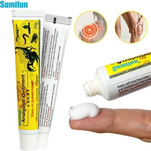 1pcs Sumifun Scorpion Analgesic Ointment Neuralgia Acid Stasis Rheumatism Arthritis Cream Headache Pain Relieving Plaster P1137