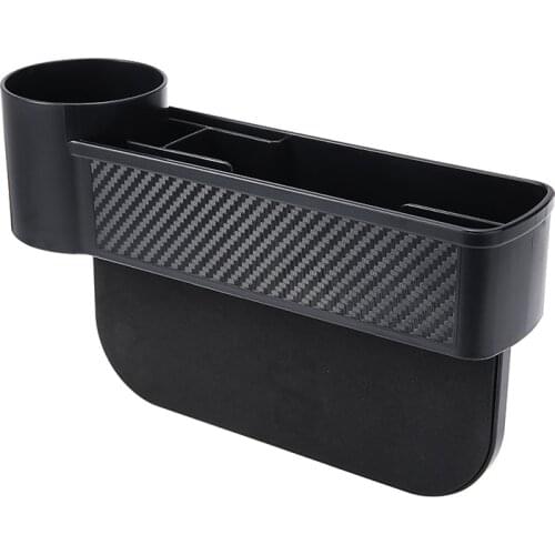 1pc Multi-function Car Seat Gap Slot Storage Box Organizer Phone Cup Food Holder Organizer Car Accessories