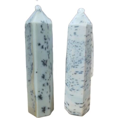 1PC Natural Crystal Point Agate Tower Quartz Obelisk Mineral Reiki Healing Stone Wand Ornaments Home Decor