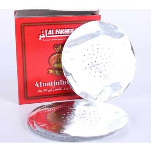 100pcs/2pack Shisha Chicha Aluminium Foil With Hole Perforated Foil Sheesha Tobaccon For Hookah Bowl Cigarette Accessries Tool