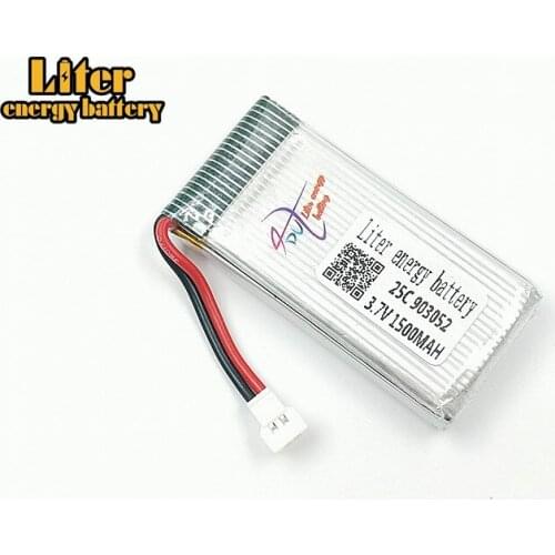 3.7V 1500mAH Lipo Battery For X5SC X5SW X5uw x5uc x5hw x5hc H11D H11C 3.7 V 1500 mAH 25C discharge SM/JST 903052