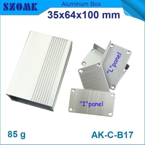 5 pcs/lot custom aluminum housing small aluminum boxes transformer junction box 35(H)x64(W)x100(L) mm