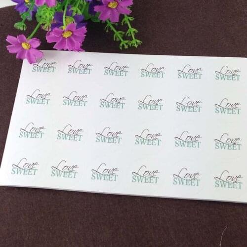 5000PCS/Lot 3cm Fashion printing"LUVE SWEET"paper Adhesive Labels sealing Stickers packaging For Jewelry/Box/gift/car/envelope