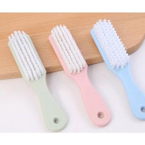 Kitchen Bathroom Cleaning Accessories Handle Plastic Toilet Cleaning Brush Portable Toilet Pot Brush Floor Brush 1Pcs