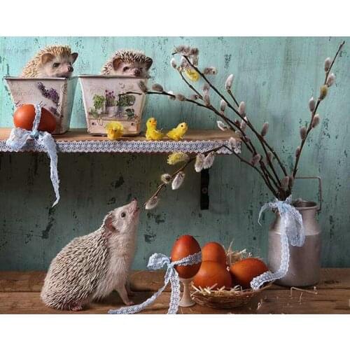 Diamond Embroidery Hedgehog 5D DIY Diamond Painting bird Full Square 5D Diamond Mosaic Wall stickers Decoration Paintings FZ767