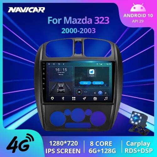 2Din Android10.0 Car Radio For Mazda 323 BJ 2000-2003 GPS Navigation Stereo Receiver Car Multimedia Player Auto Radio Car Video