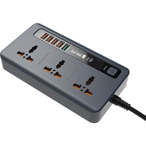 RELIFE 3 Power Socket 5 USB Fast Charging Port Intelligent Timing Control Electrical Socket Desktop Sockets Retractable RL-316D