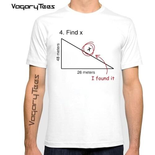 Find X T Shirt Funny Variable Math Test Question Witty Response Tee Unisex Summer Casual Fashion T-shirt Cool Streetwear