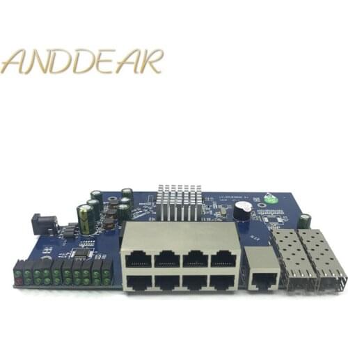 IP Management 8-port 10/100/1000Mbps PoE Ethernet Switch Module Managed Switch Module with 2 Gigabit SFP Slots gigabit switch