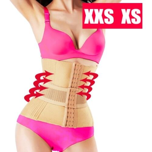 Slimming Waist Trainer Body Shaper Tummy Modeling Belt 16 Steel Bone Shapewear Weight Loss Underbust Corset Fajas XXS XS Cincher