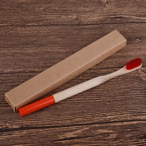 Colorful Natural Bamboo Toothbrush Set Soft Bristle Charcoal Teeth Whitening round Toothbrush clareador de dente oral care