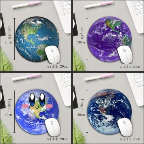 XGZ 200X200x2MM Round Small Mouse Pad Star Wallpaper Rubber Anti-slip Bottom Office PC Laptop Mousepad Wholesale for Gifts