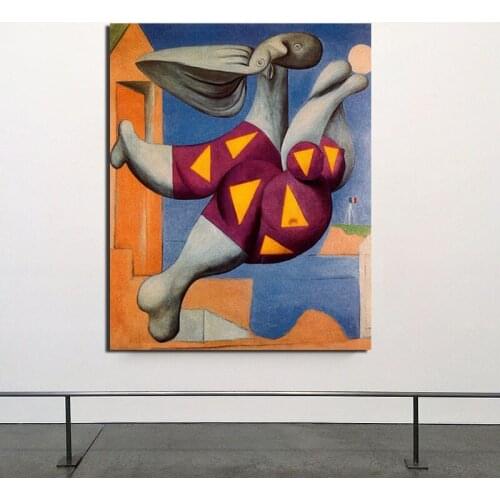 Canvas Paintings Pablo Picasso Wall Art Home Decor Abstract Poster Prints Modular Swimmers and Beach Volleyball Pictures Office