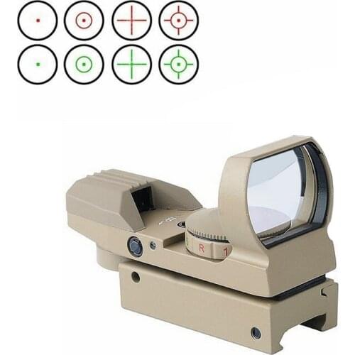 Hunting Riflescope Red Dot HD101 RD Sight Holographic Reflex 4 Reticle Tactical Optics Scope Fits 20mm Rail for Airsoft Air Gun