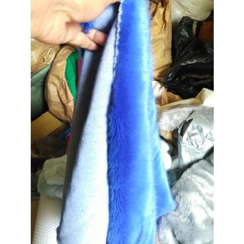 Wholesale blue color mink cloth,Cosplay clothing materials,felt cloth,faux fur fabric