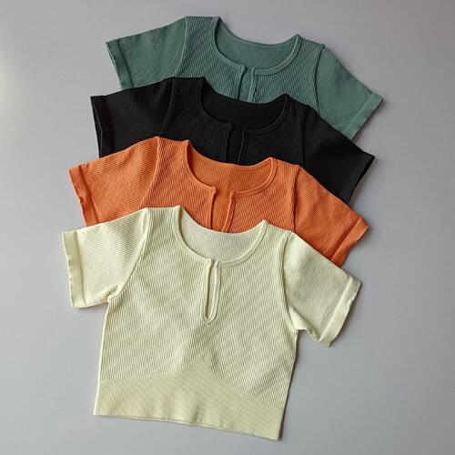 V Neck Sexy Seamless Yoga Shirt Women Fitness Short Sleeve Crop Top Workout Tops Gym Clothes Sportswear Cycling Running T-shirts