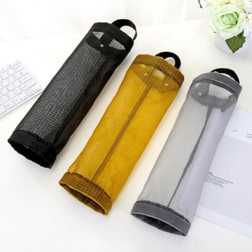 Plastic Bag Holder Dispenser Hanging Storage Trash Garbage Baskets Convenient Home Kitchen Round Organizer Garbage Bag Sundries