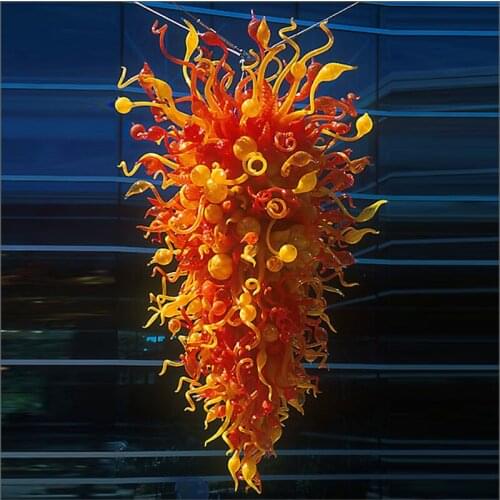Zhongshan Manufacturer Designer Chihuly Style Pendant Lamps New Arrival Warranty Colorful Hanging Lamp Murano Glass