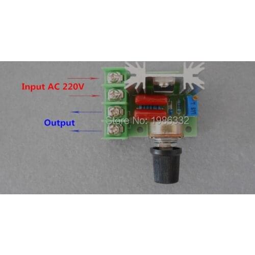 WS16 2000W AC220V 50-220V Voltage Regulator Motor Speed Controller SCR Dimming Dimmers Adjust Thermostat High Temperature Module