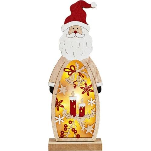 Christmas LED Light Desktop Decorative Ornament Gift TableWooden Lamp Led Desk Lamp LED Night Light Party Gift Decor