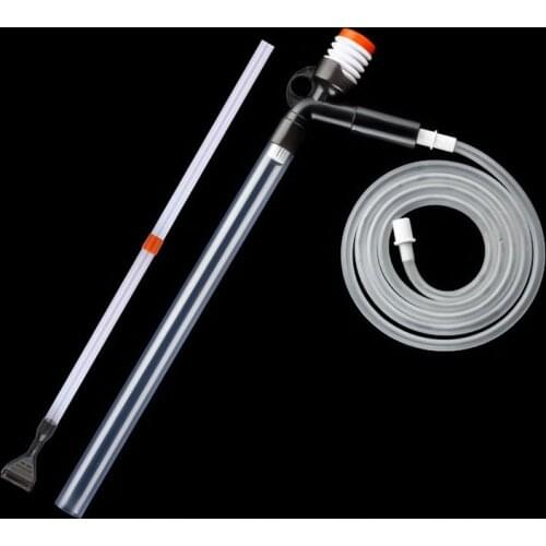 Manual Aquarium Gravel Cleaner Fish Tank Siphon Water Change Cleaning Tool Filter Water Changer Pump Sand Hose Tube 2021 New