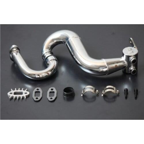 SS power boosting resonance exhaust pipe for ROVAN KM HPI BAJA 5B 5T 5SC