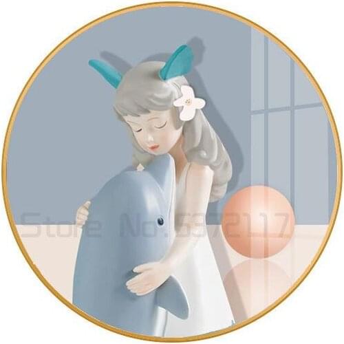 Three dimensional childrens room bedroom bedside background wall decoration picture Princess room warm cartoon hanging picture