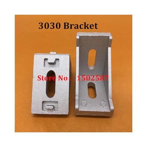 20pcs 3030 Brackets Corner fitting angle aluminum 35x35 L Connector bracket fastener for 3030 Industrial Aluminum Profiles