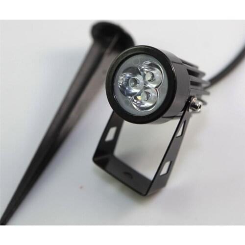 Outdoor LED Garden Light Spike Landscape 3x3W 9W LED Lawn Lamp Warm White Cold White AC85-265V/DC12V Waterproof 6pcs Free Ship