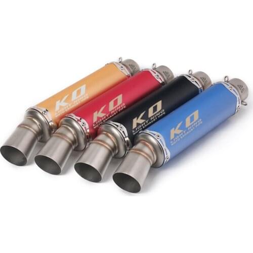 Universal Motorcycle Exhaust Tail Pipe Without Muffler 51mm Diameter 360/380mm Length Stainless Steel For Modified