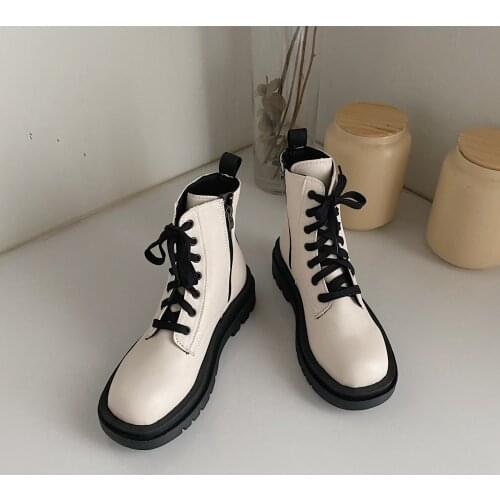 Women Boots Women White Ankle Boots Motorcycle Boots Female Spring Autumn Winter Shoes Woman Punk Botas Mujer YMB287