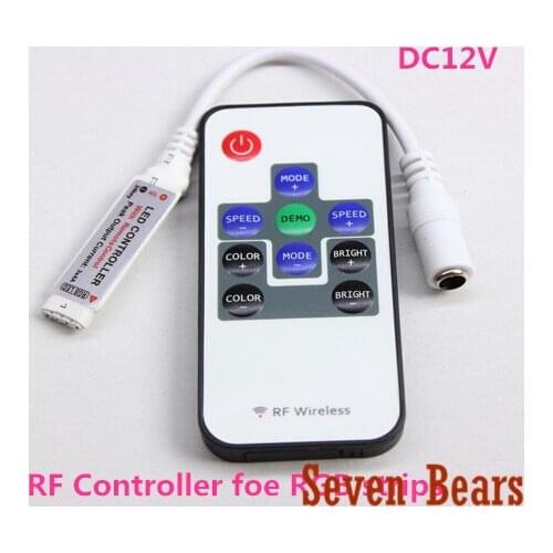 1/3/5/10PCS/LOT RF RGB Controller Mini RF Wireless LED Remote Controller for RGB 5050/3528 LED Lights Strips