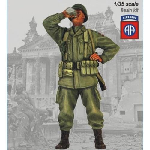 1/35 U.S. PARATROOPER The 82 Division Resin kit Soldier GK Uncoated No colour