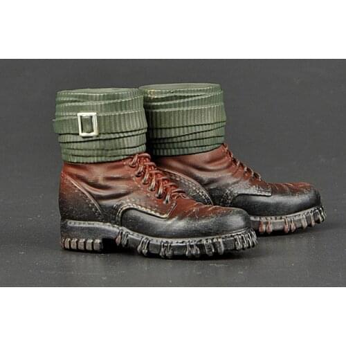 1/6 Army Mountain Combat Shoes WWII German Soldier Handmade Miniature Male Model Fit 12 Inch Action Figures Body Accessory
