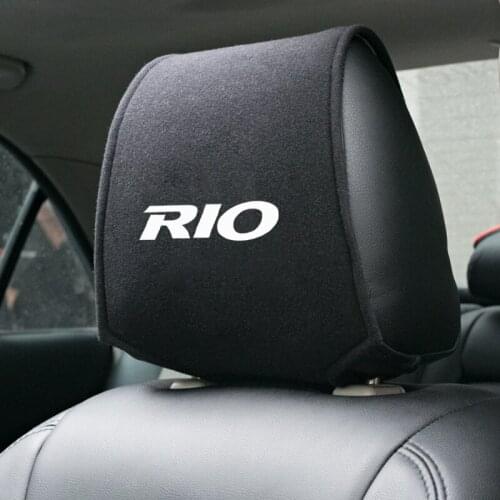 1PCS Hot car headrest cover fit for KIA Rio K2 K3 K4 K5 KX3 KX5 QL Cerato Soul Forte Sportage Accessories Car Styling