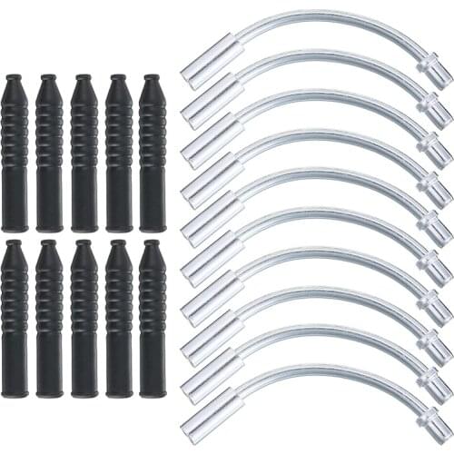 10pcs 90 Degrees Bending Guide Pipe Bicycle V-brake Noodle Bend Tube Rubber Boots High Quality Dust-Proof