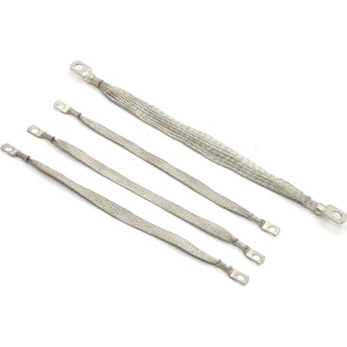 4PC UNIVERSAL HEAVY DUTY ENGINE Earth GROUND GROUNING STRAP TRUCK/CAR SET 3-11" STRAPS 1-14" STRAP for ALL TYPES OF VEHICLES